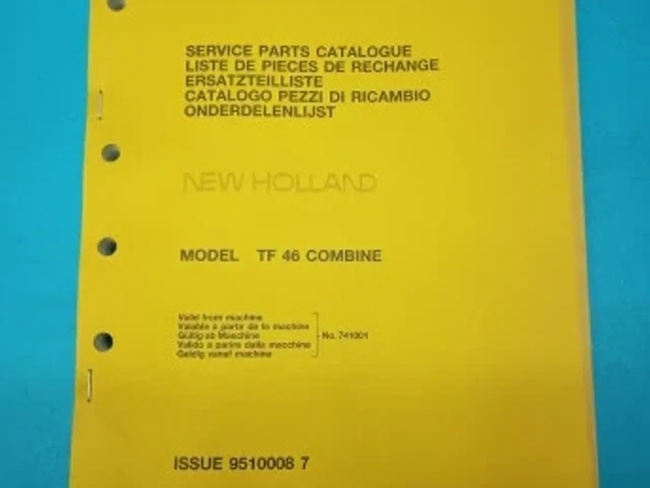 Billede 2 - New Holland TF46 Reservedelskatalog