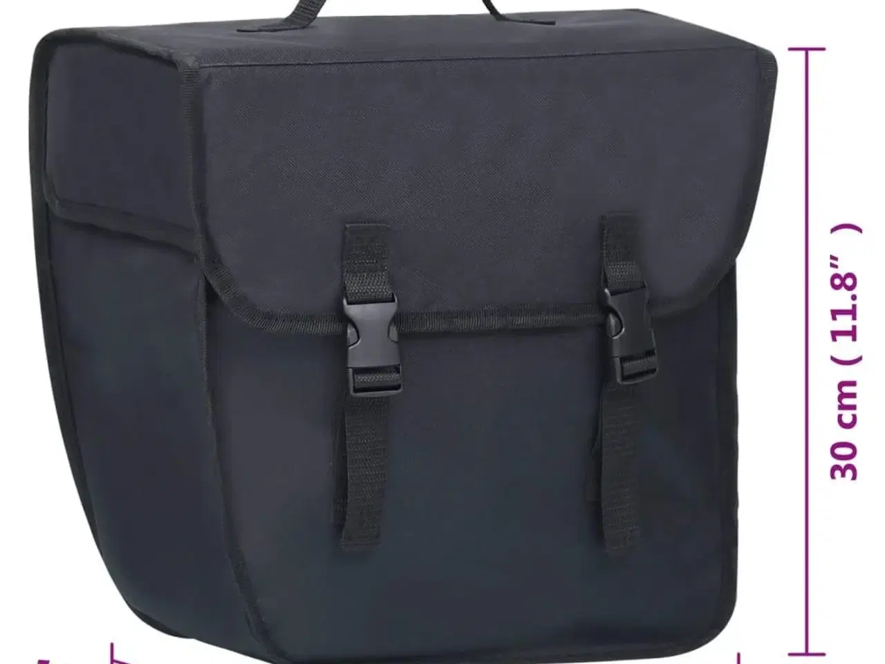 Billede 10 - Enkelt cykeltaske til bagagebærer vandtæt 21 l sort