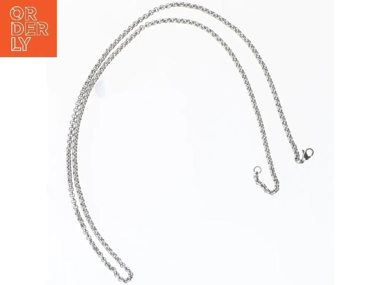 Billede 2 - Sølvfarvet halskæde (str. 60 cm)