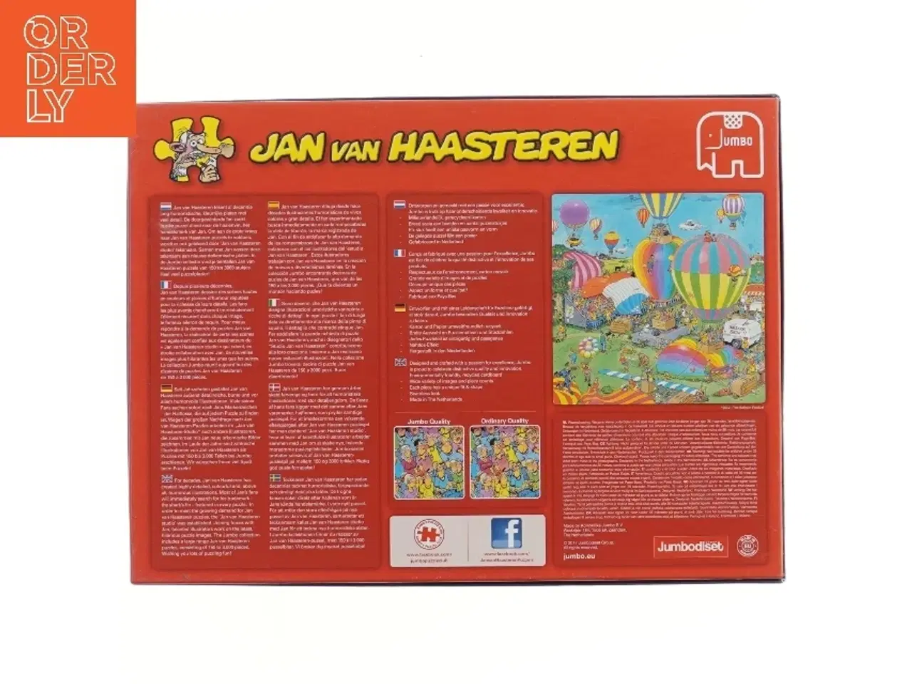 Billede 3 - Jan van Haasteren 1000 brikker puslespil fra Jumbo (str. 1000 brikker 68x49 cm)