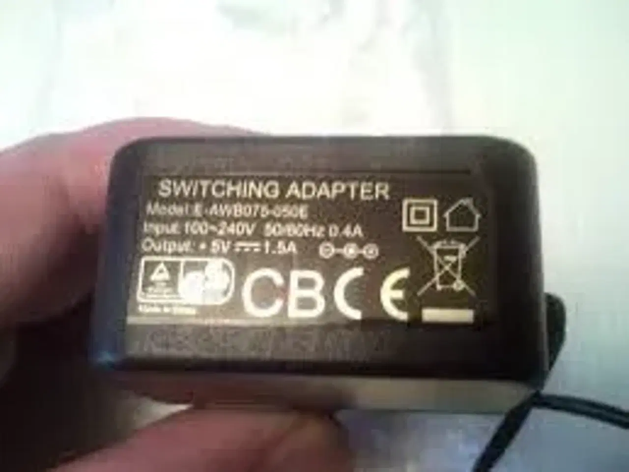 Billede 2 - Strømforsyning Pure lader AC/DC Adapter 5,5V= 1,5A