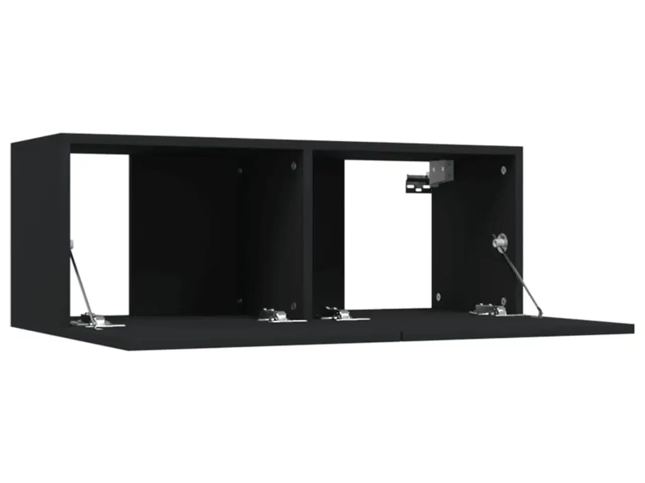 Billede 7 - Tv-borde 2 stk. 80x30x30 cm konstrueret træ sort