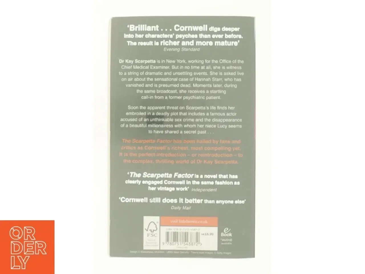 Billede 3 - Scarpetta Factor af Patricia Cornwell (Bog)