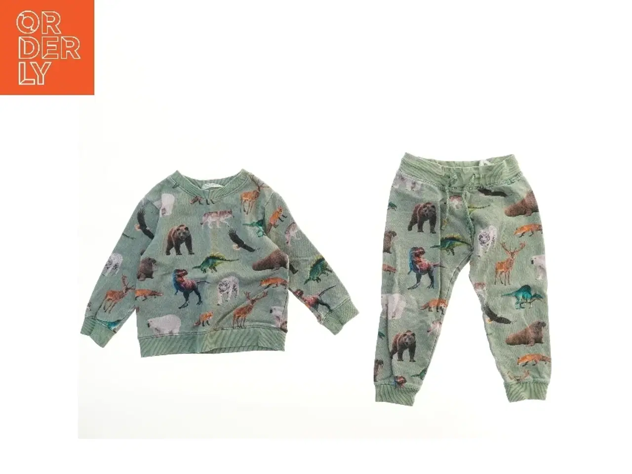 Billede 1 - Børnesæt med dyremotiver fra H&M (str. 116)