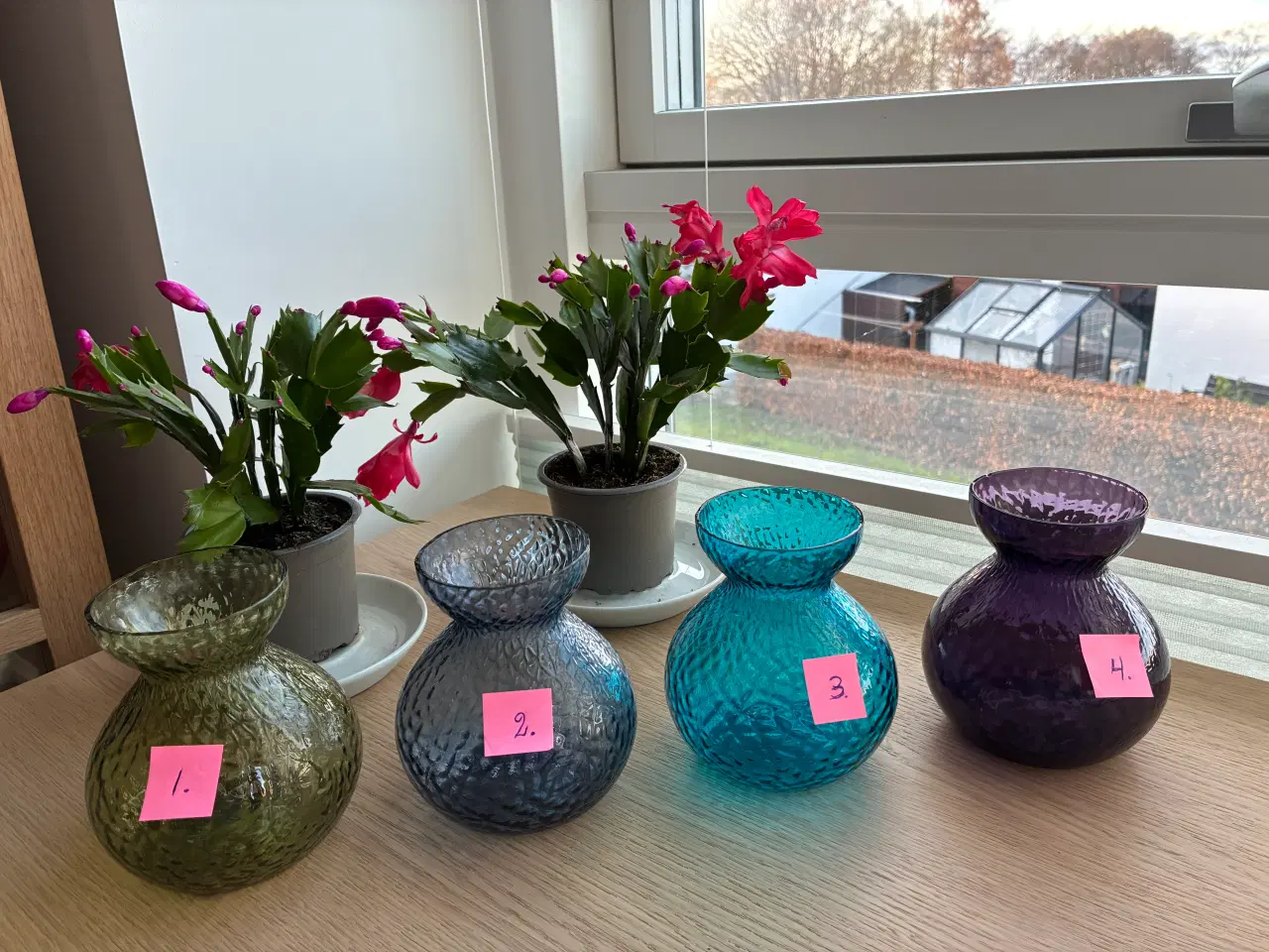 Billede 3 - Hyacintglas fra Holmegaard - 4 stk., Flotte!