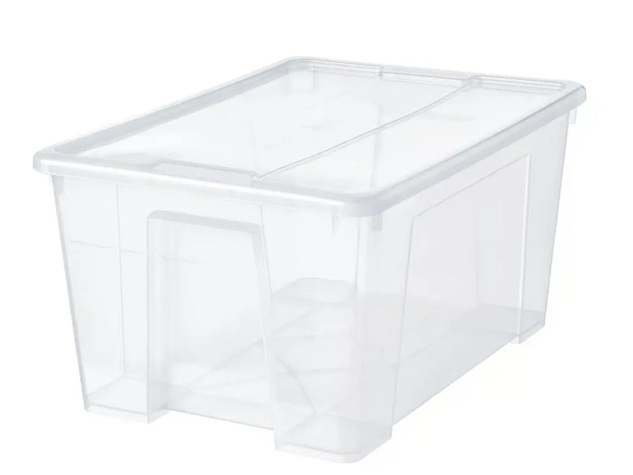 Billede 1 - SAMLA Boks (4 stk.) med låg, transparent - 45 l
