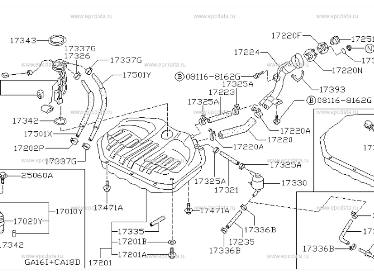 Billede 4 - Fabriksny Benzintank til Nissan Sunny B12