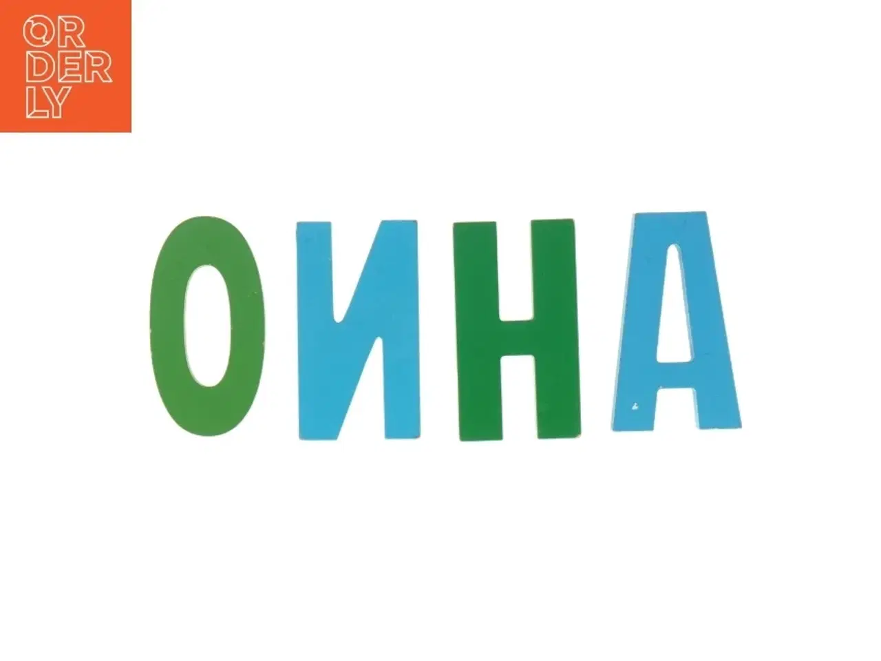 Billede 3 - Træbogstaver NOAH (str. 10 x 5 komma 5 x en komma 5 cm)