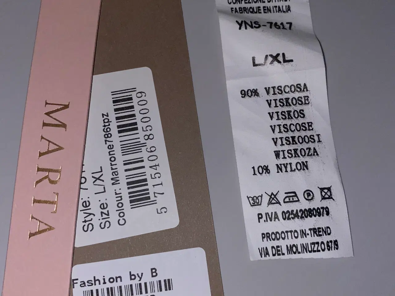 Billede 2 - Kjole i brunt mønster