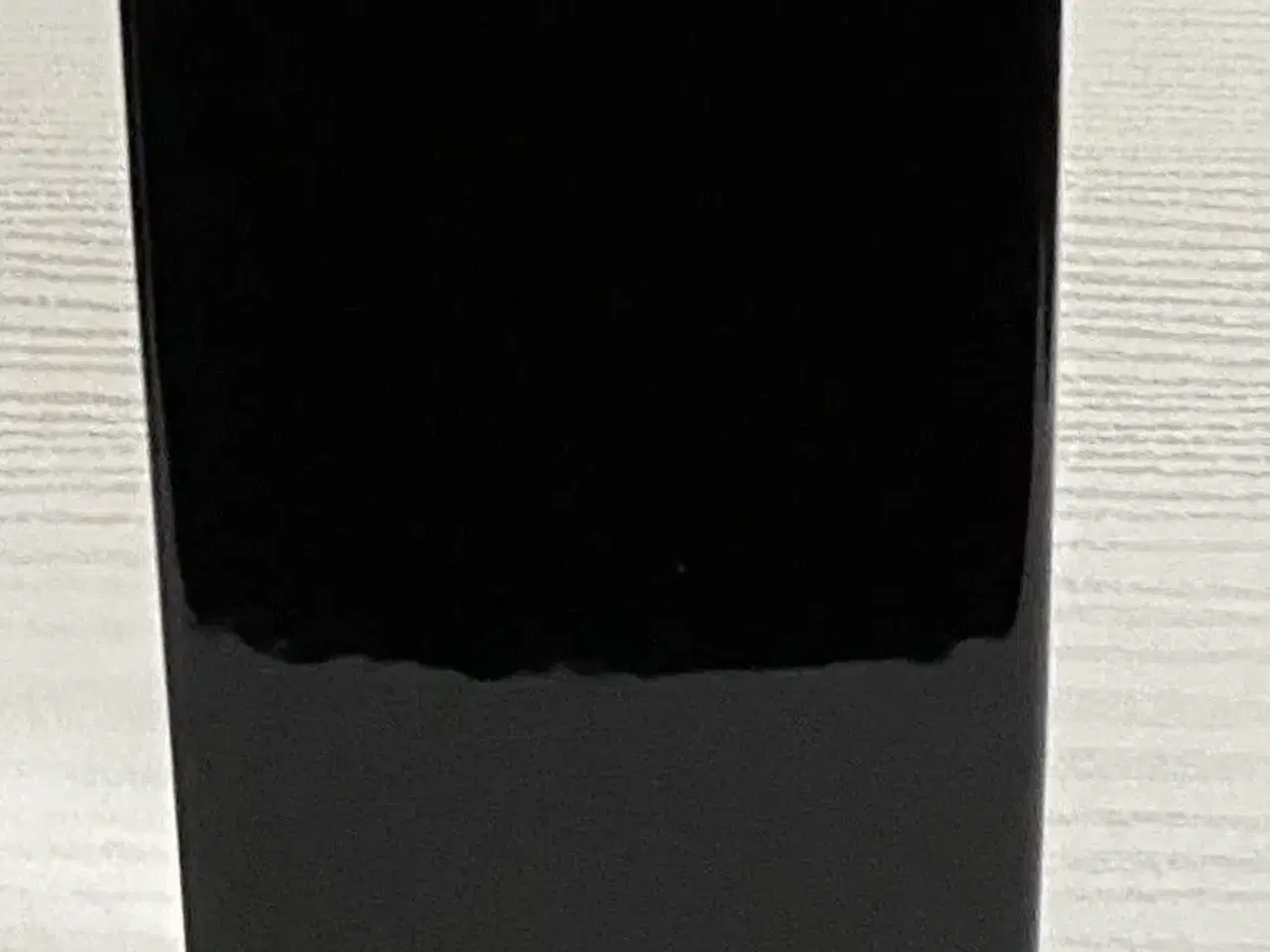 Billede 1 - Vase, sort, firkantet
