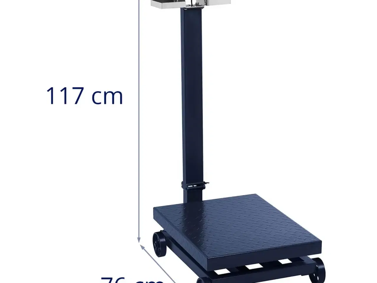 Billede 6 - Industrivægt – 600 kg / 100 g – LCD – på hjul