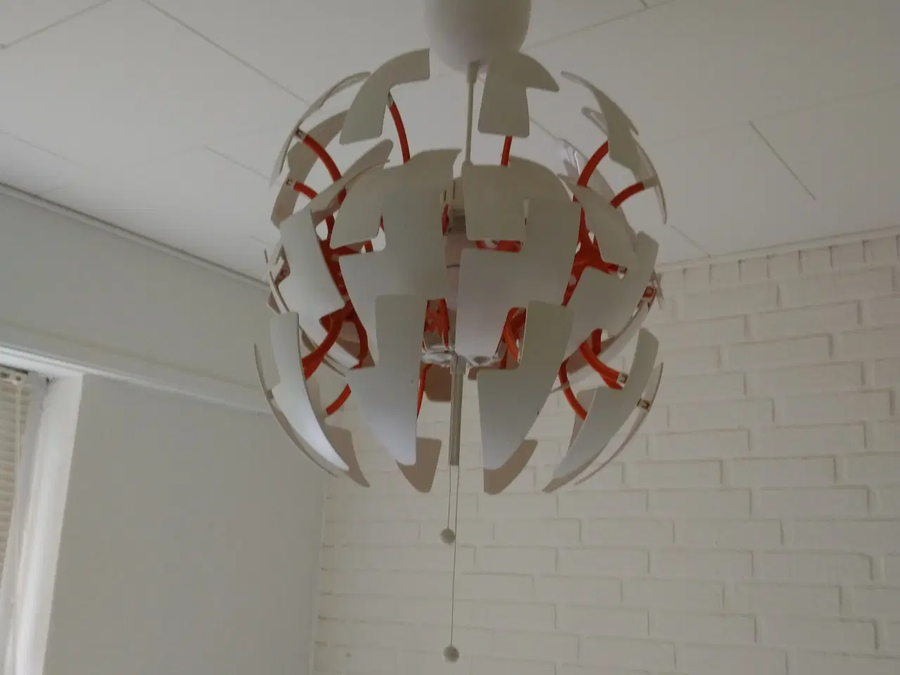Billede 2 - IKEA Loftlampe hvid og orange