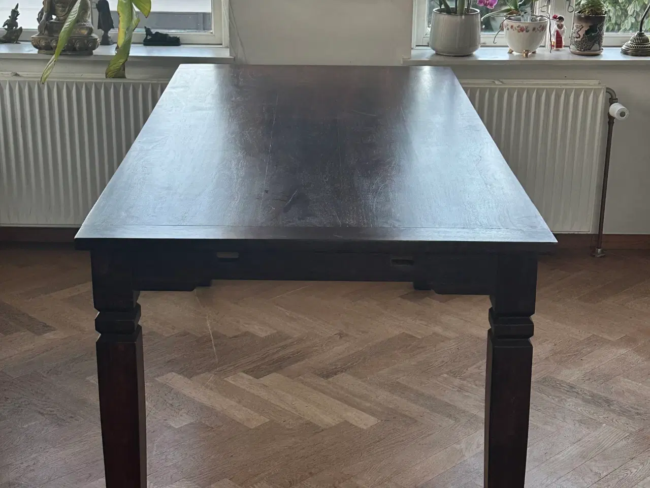 Billede 3 - Antikt spisebord i Massiv Træ
