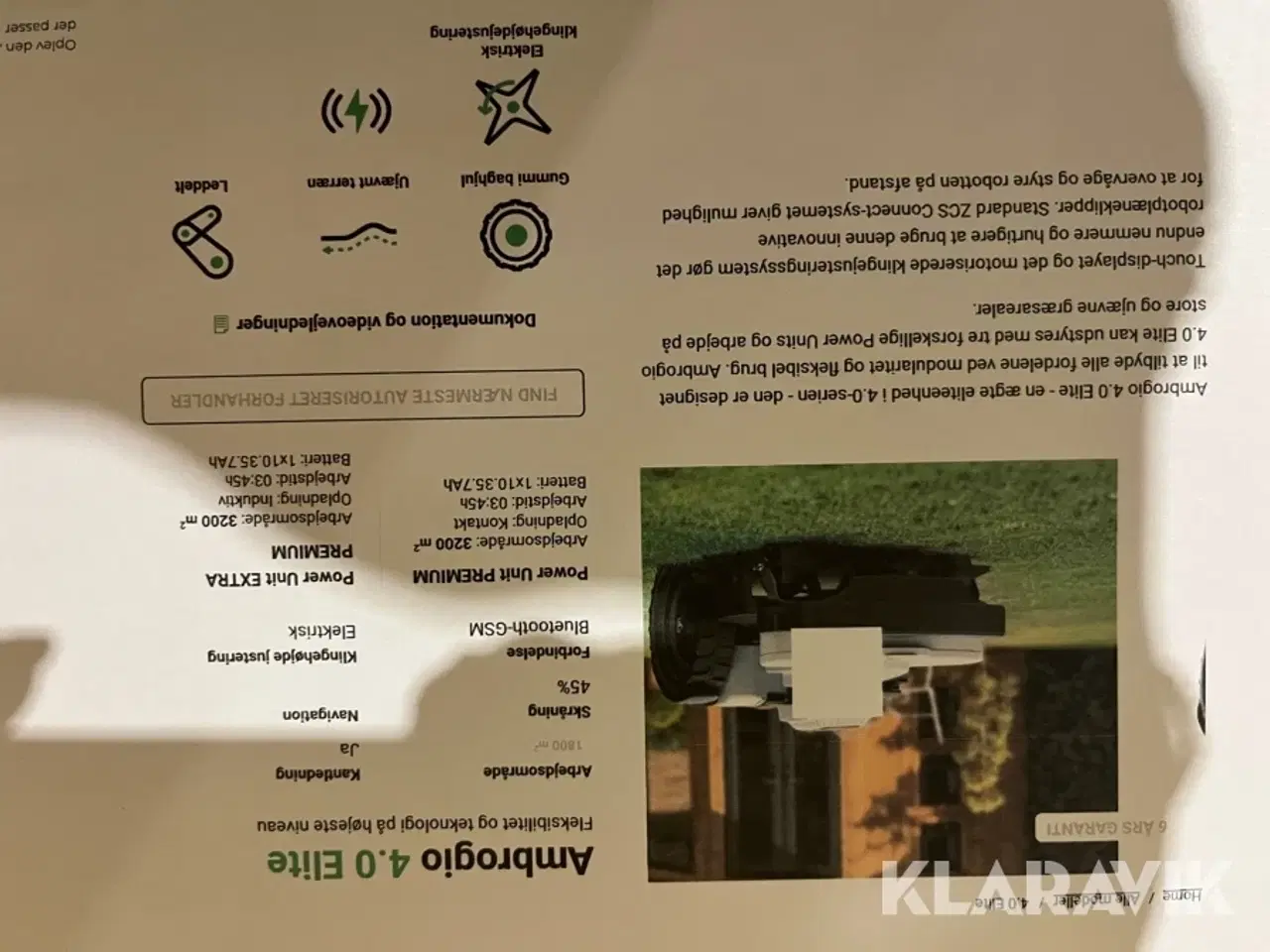 Billede 11 - Robot plæneklipper Ambrogio 4.0 Elite uden batteri