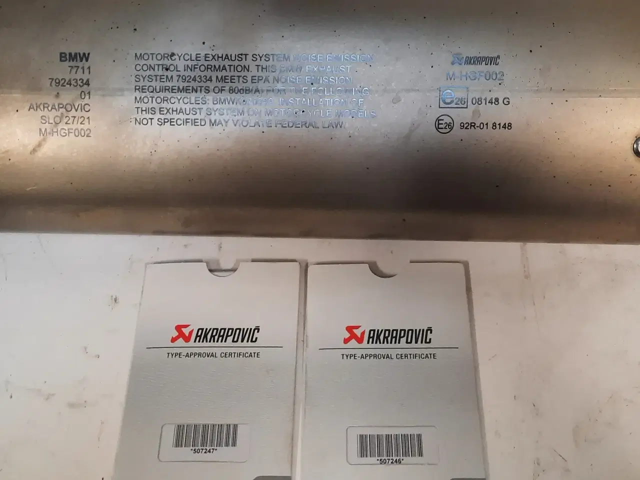 Billede 4 - BMW Akrapovic potte S1000XR 2019 -