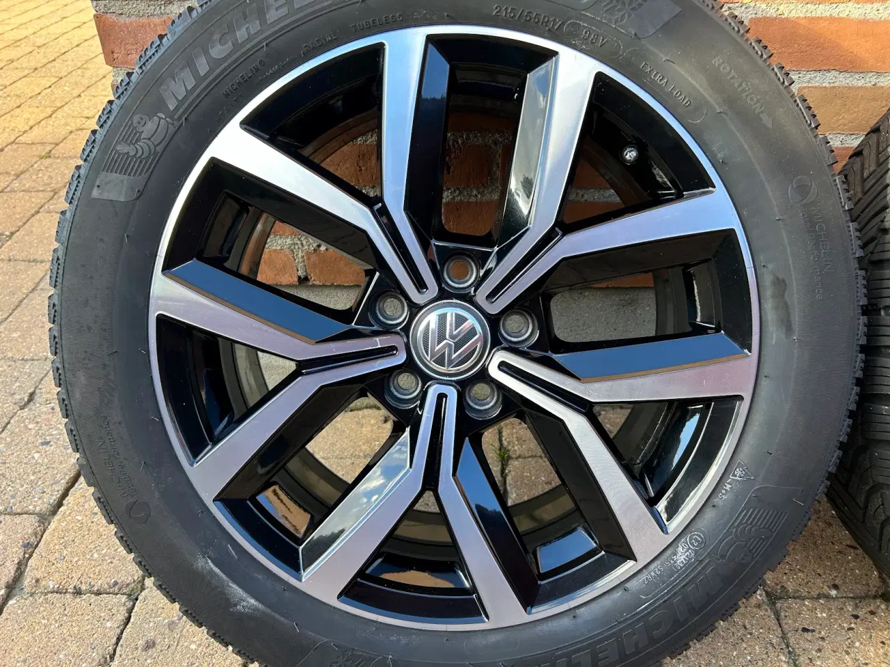 Billede 7 - Originale VW 17" alufælge med vinterdæk
