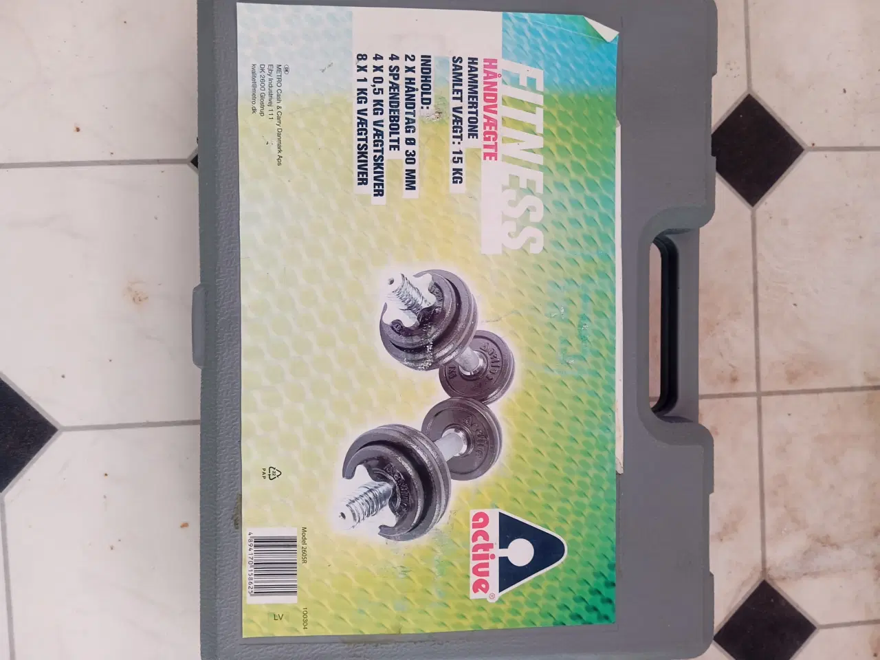 Billede 2 - Active håndvægtsæt 15 kg med vægtskiver i kuffert