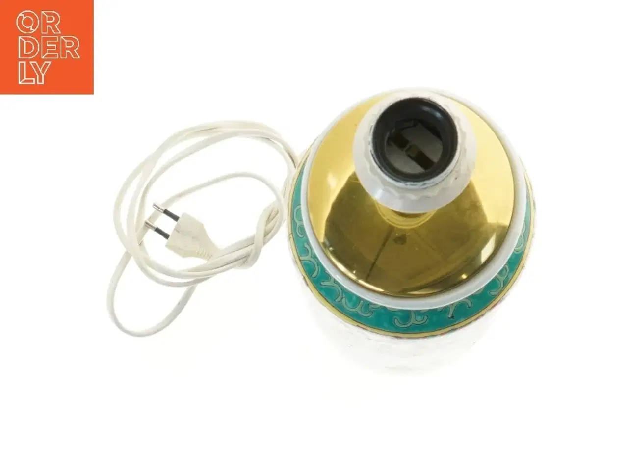 Billede 2 - Vintage bordlampe med asiatisk motiv (str. 42x11 cm)