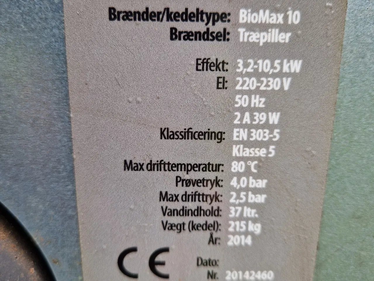 Billede 2 - Biomax 10 træpillefyr – 10,5 kW
