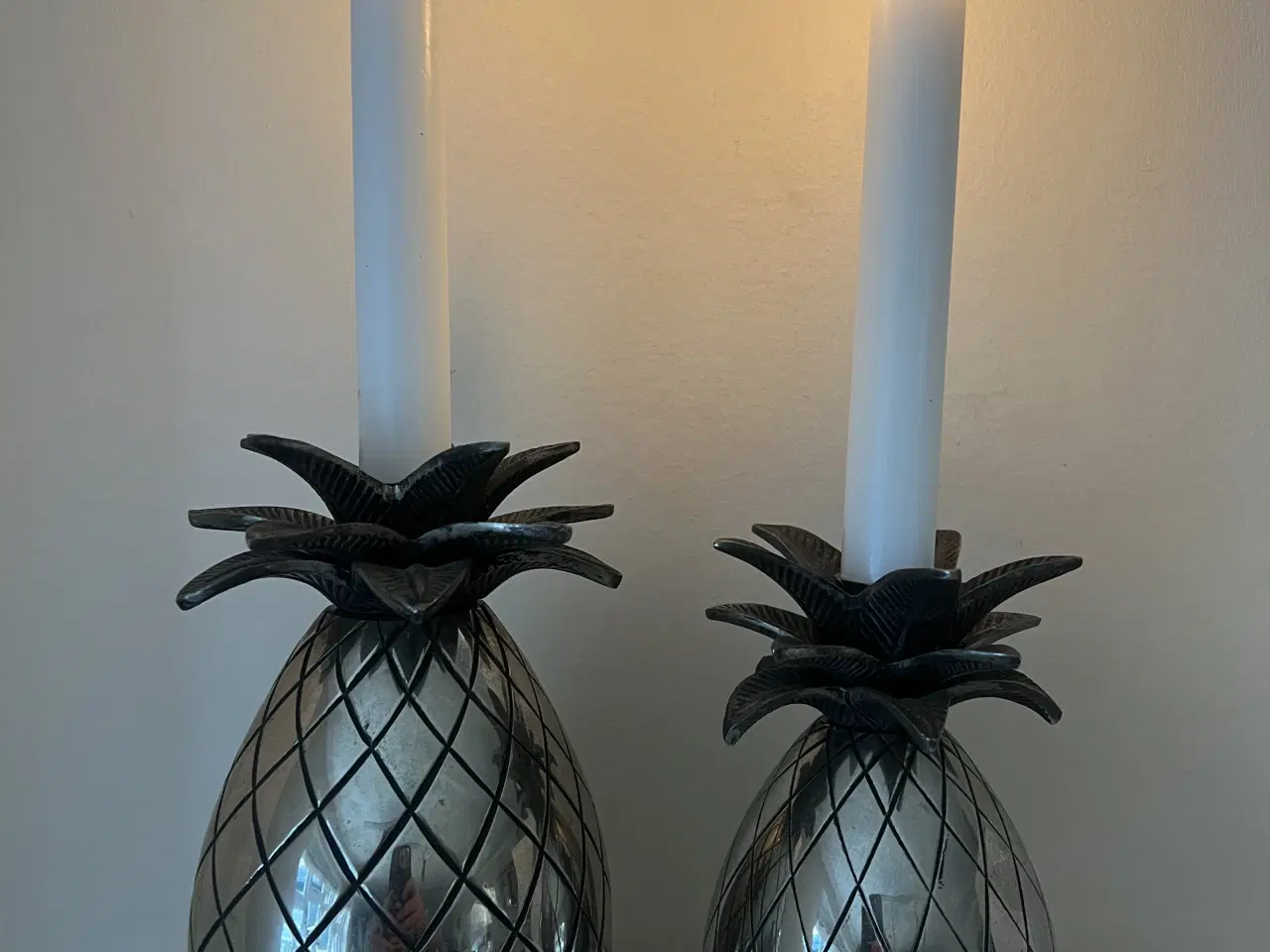 Billede 1 - Store smukke vintage ananas stager 