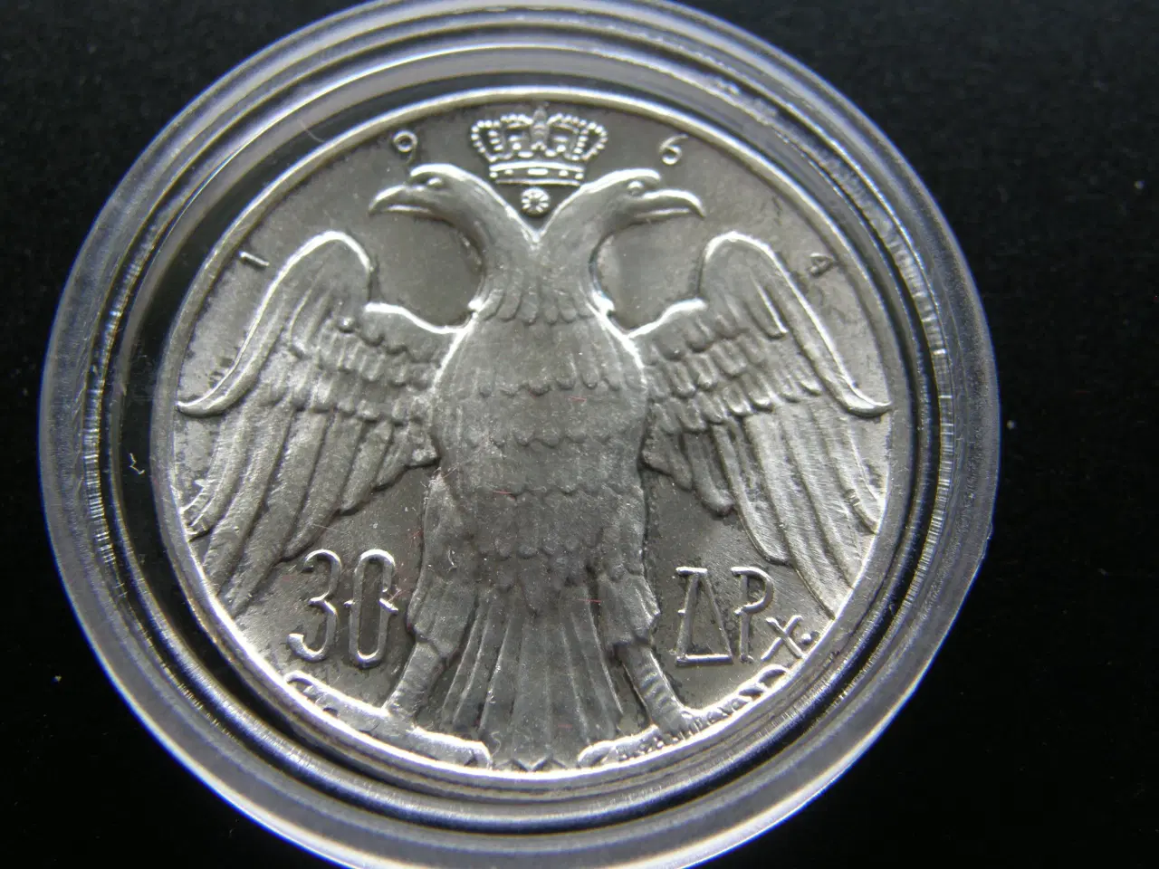 Billede 2 - Grækenland  30 Drachma  1964  Sølv.