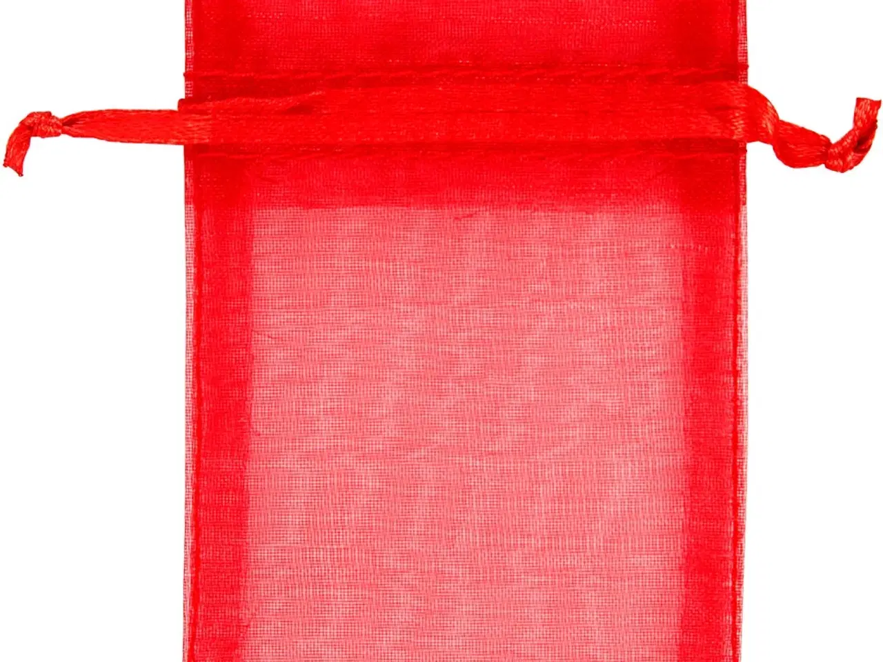 Billede 1 - Røde organzaposer 7x10 cm - 10 stk. pakke