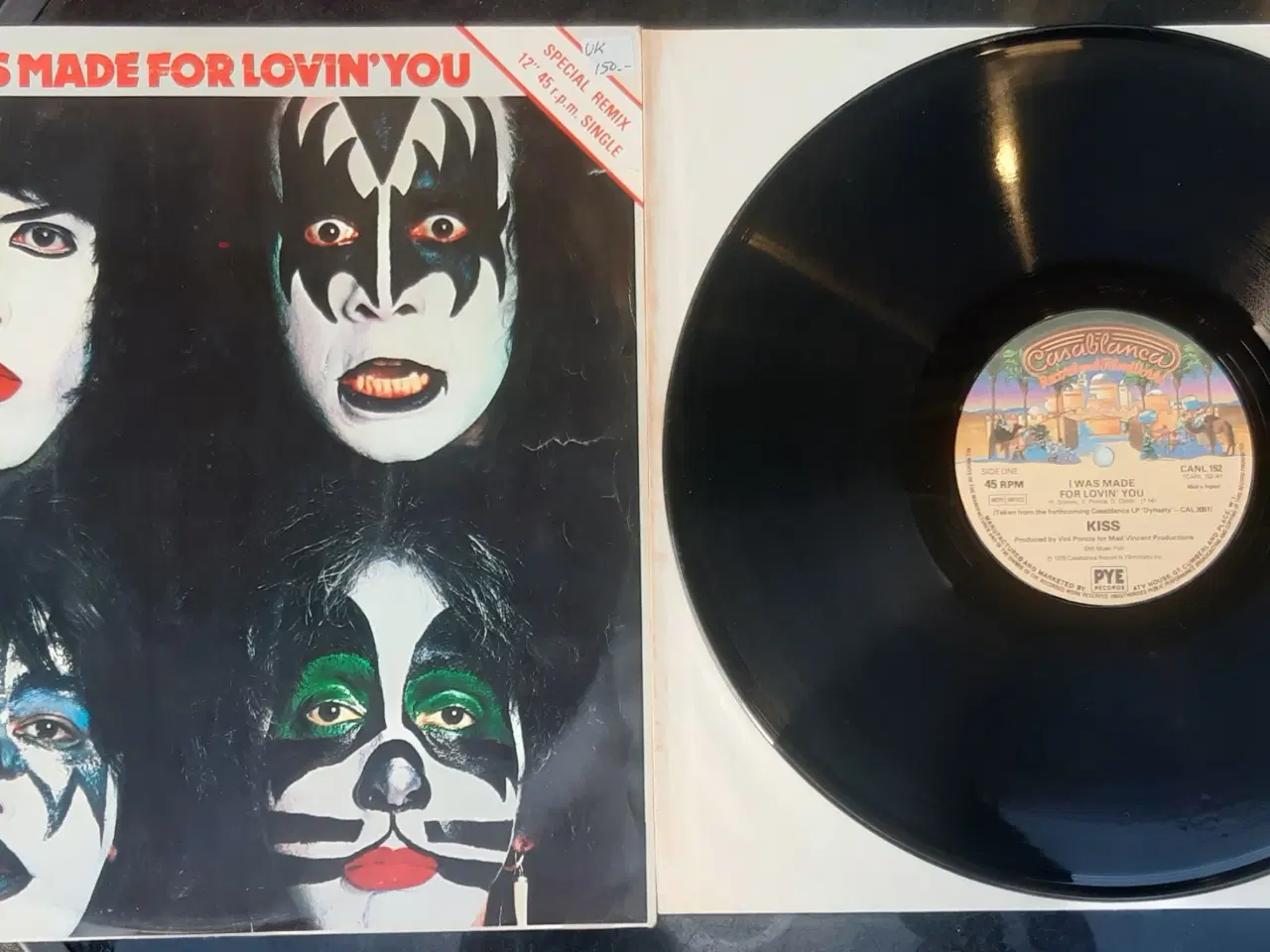 Billede 1 - Kiss ... i was made for loving you 12" maxi UK