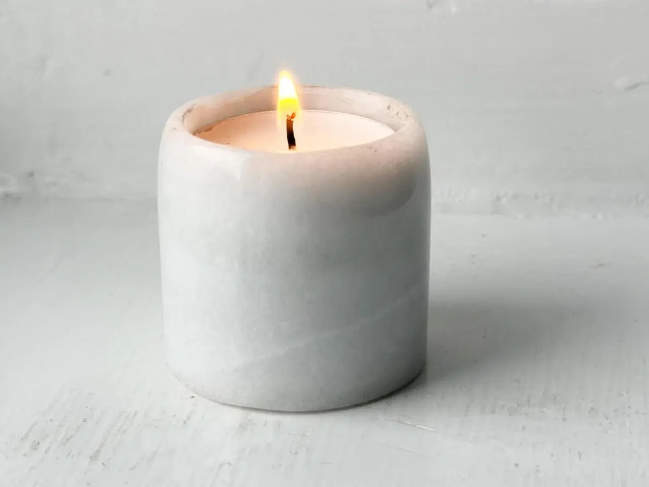 Billede 2 - Marmorstage, fyrfadslys