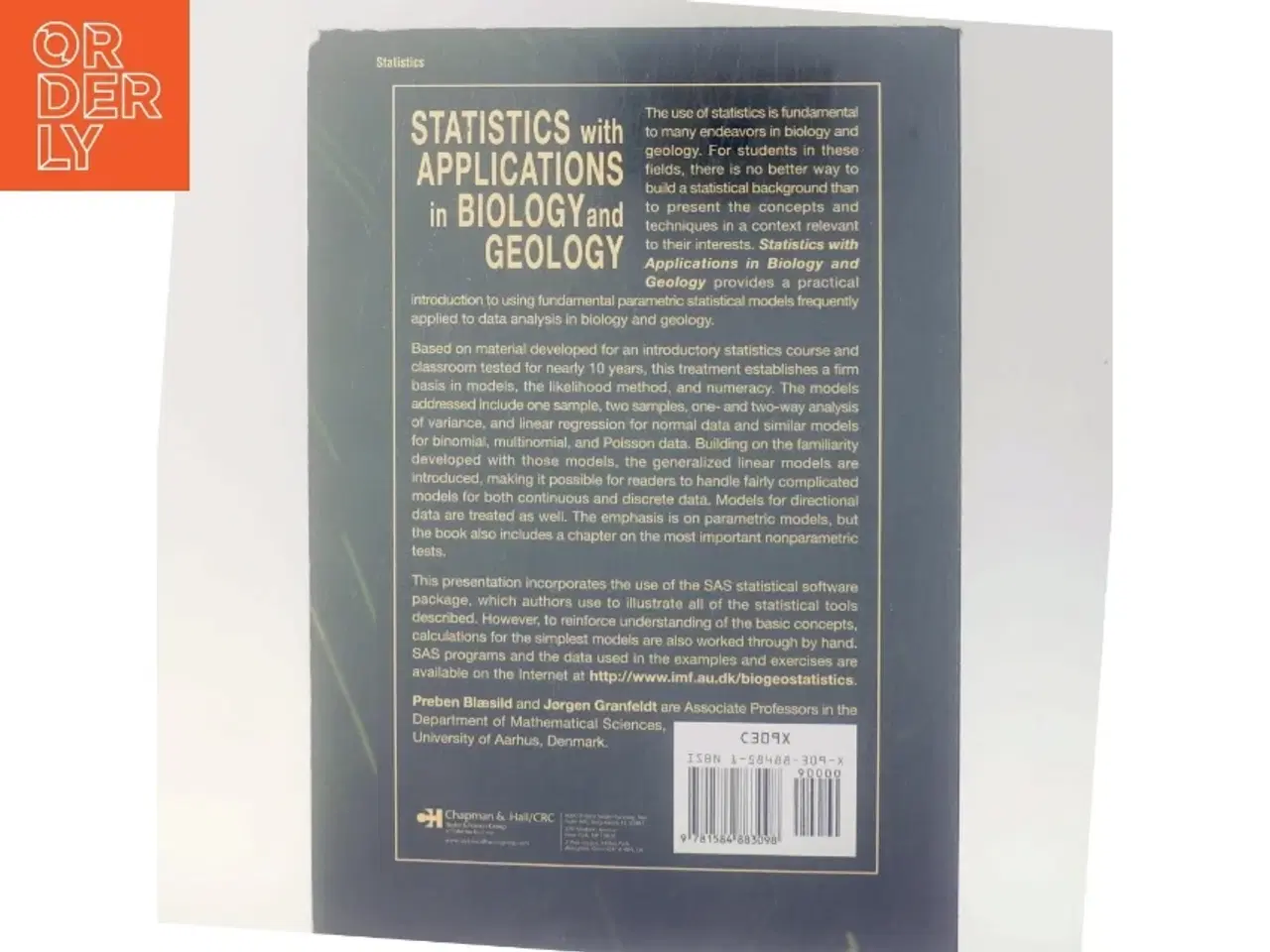 Billede 3 - Statistics with applications in biology and geology (Bog)