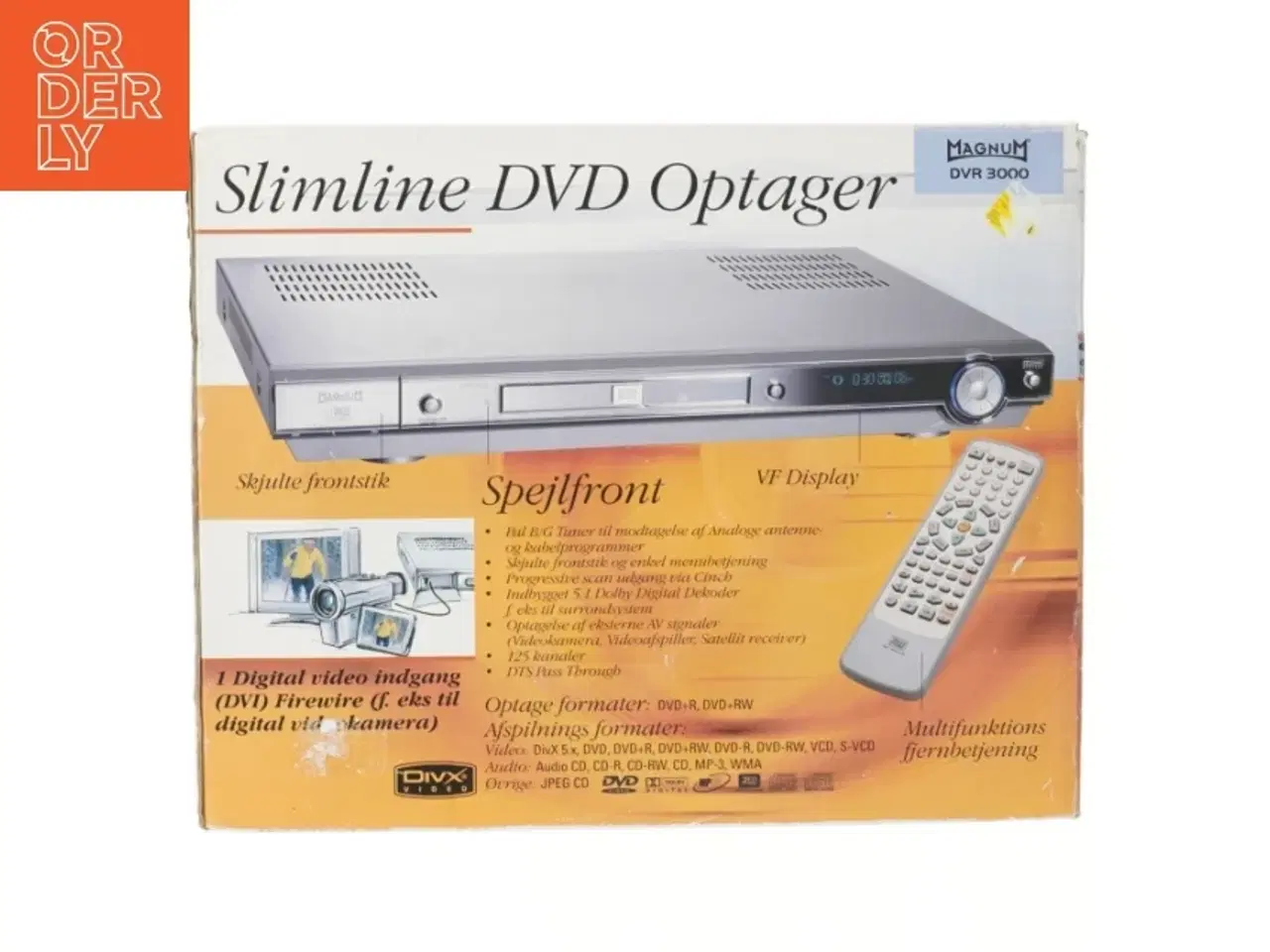 Billede 3 - Magnum Slimline DVD-optager med fjernbetjening fra Magnum