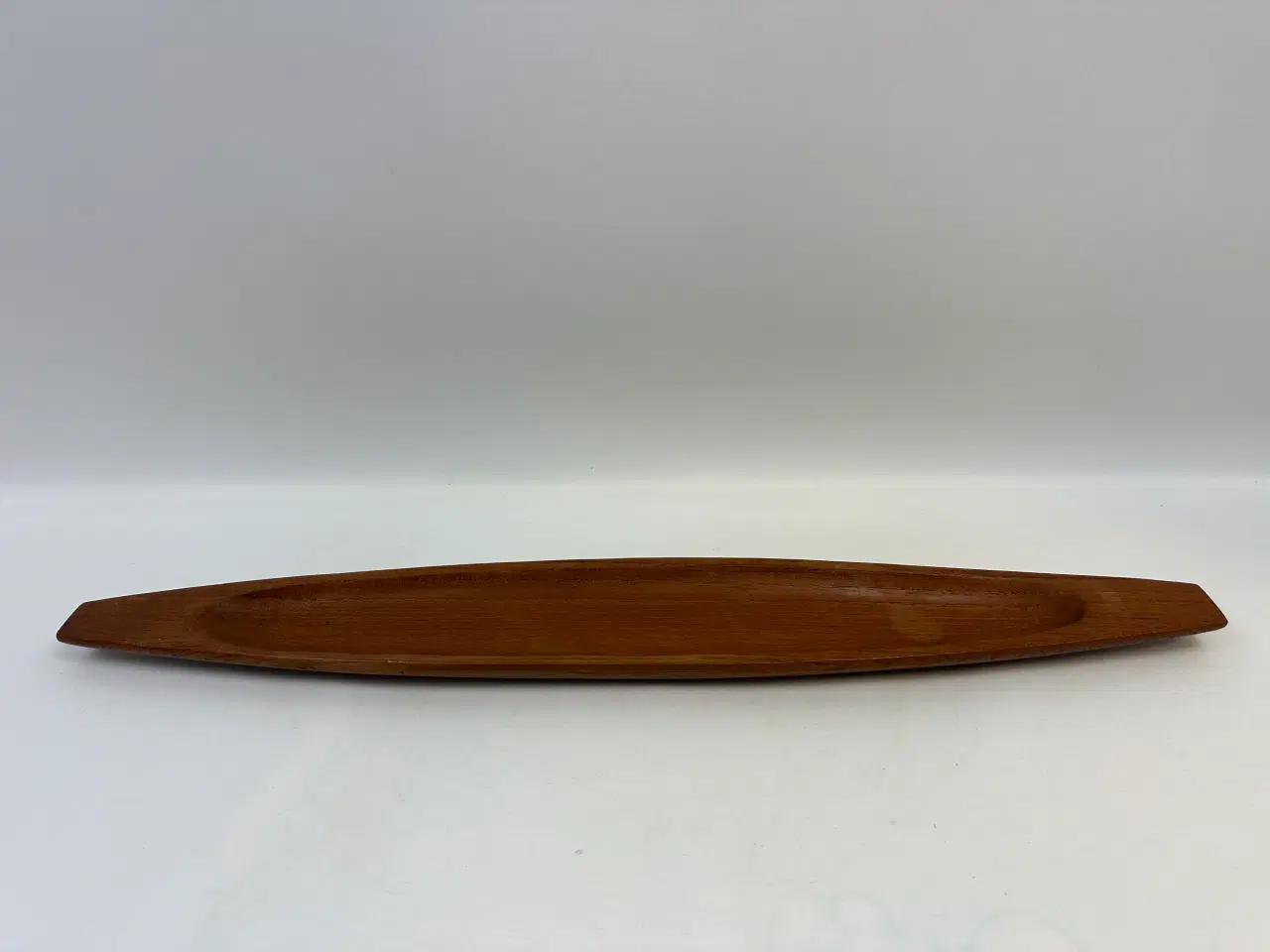 Billede 1 - Aflangt retro teak fad (FDB)