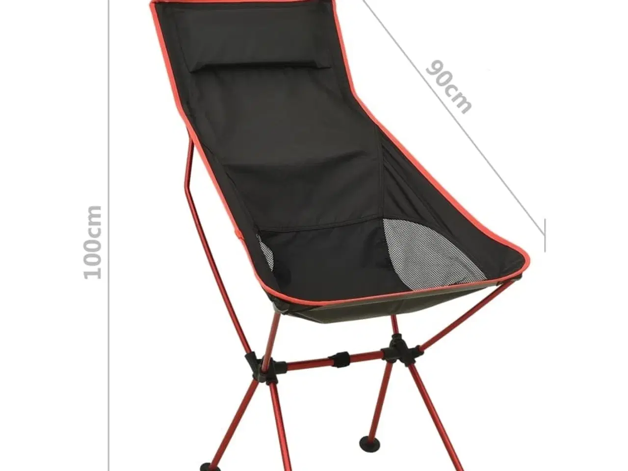 Billede 10 - Foldbar campingstol PVC og aluminium sort