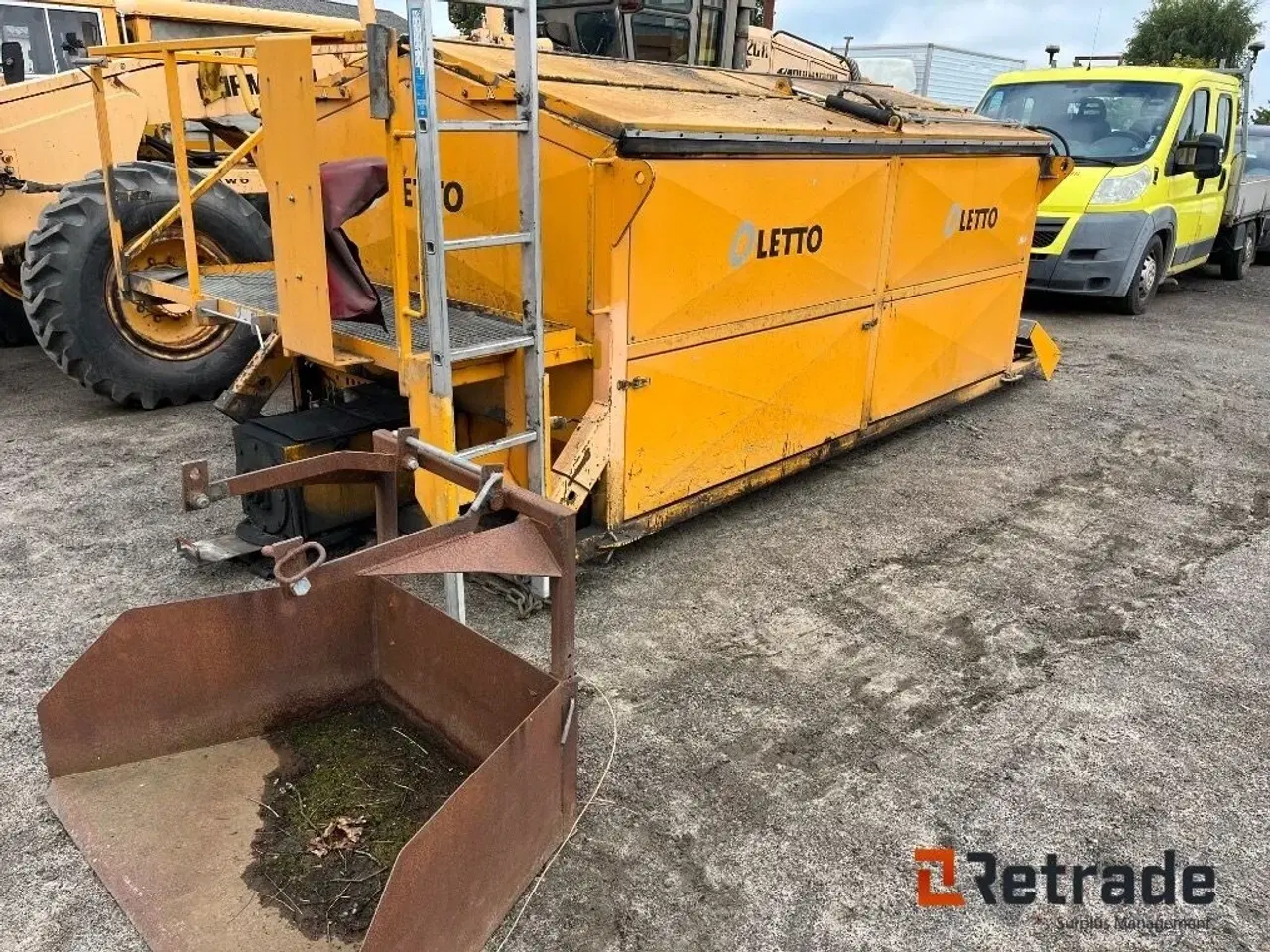 Billede 2 - - - - Oletto asfaltcontainer model AF75 Hydraulisk lågeåbning.