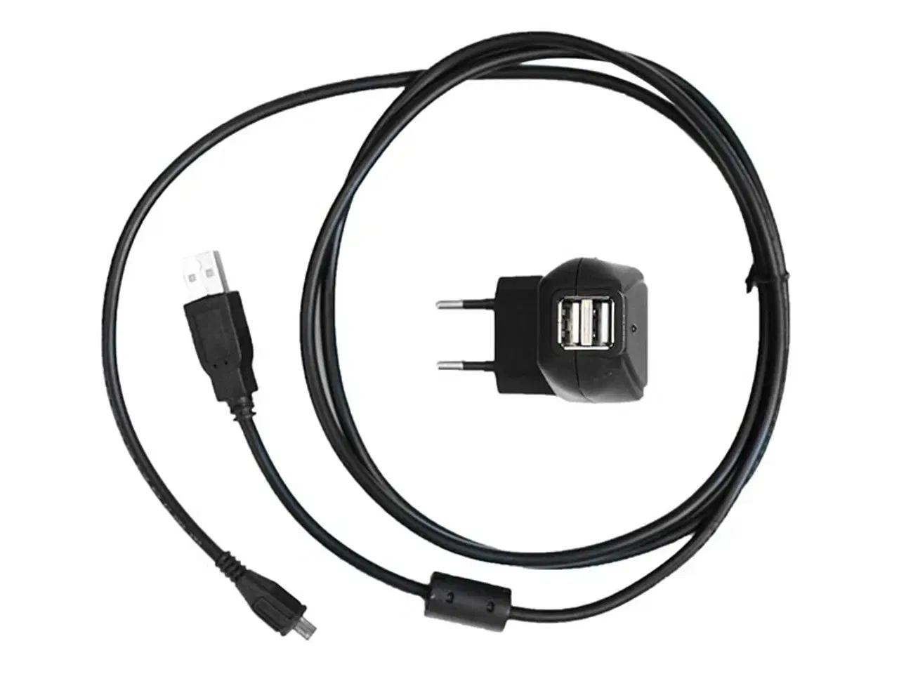 Billede 1 - 10W 5V 2A strømforsyning med Micro USB port - Kompatibel DK-stik