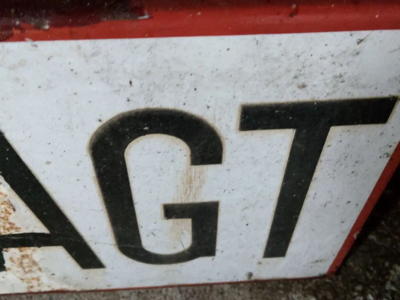 Billede 4 - GIV AGT DSB  Emalje skilt