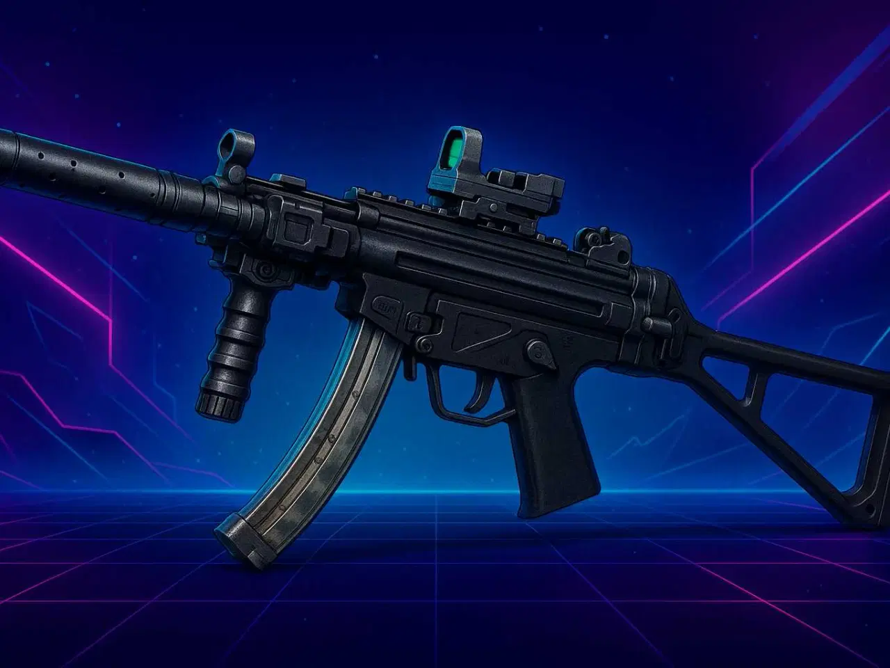 Billede 1 - GELBLASTER Mp5k med 4x 15.000 kugler