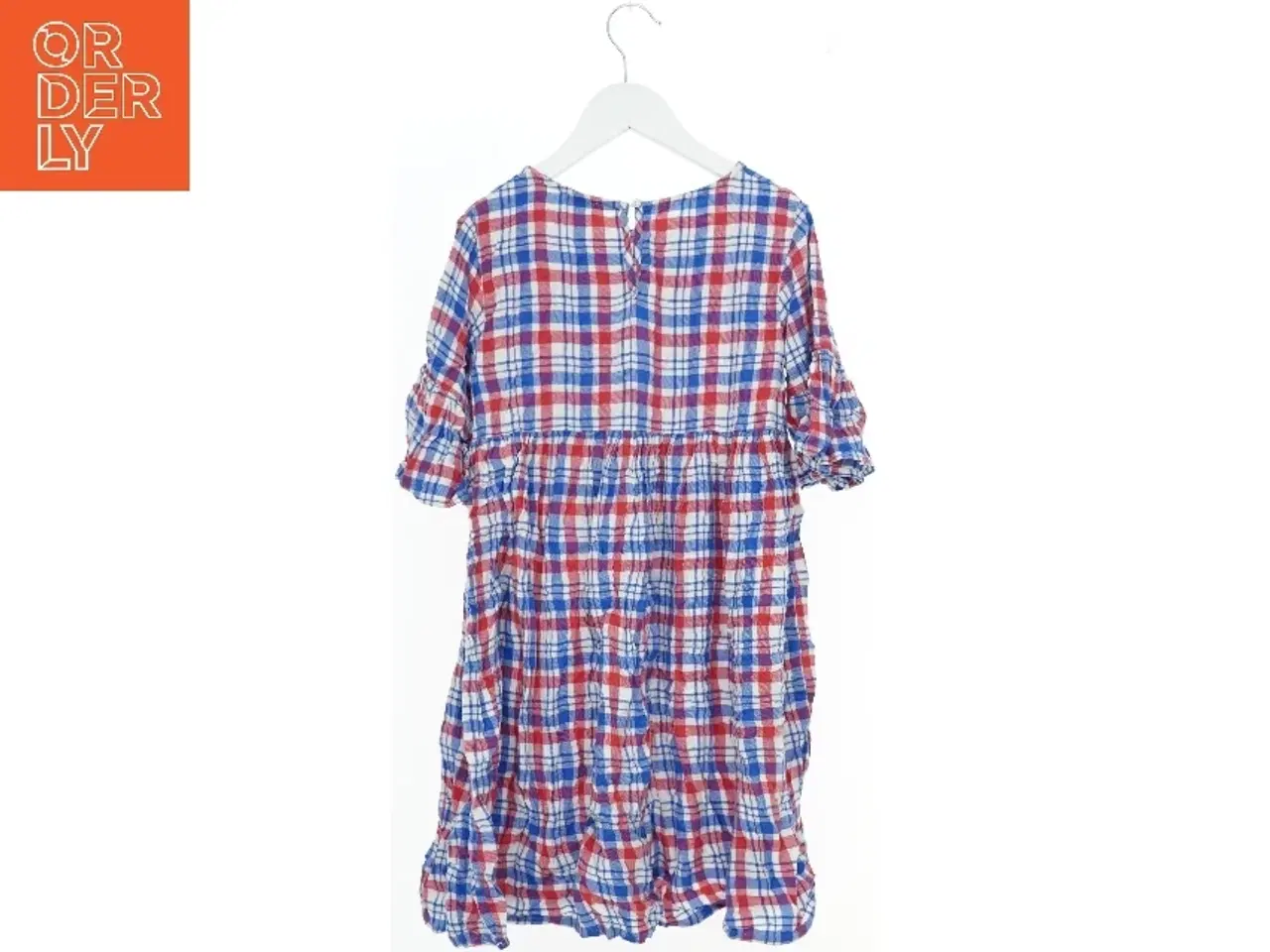 Billede 2 - Ternet kjole med korte ærmer fra Mads Nørgaard (str. 140)