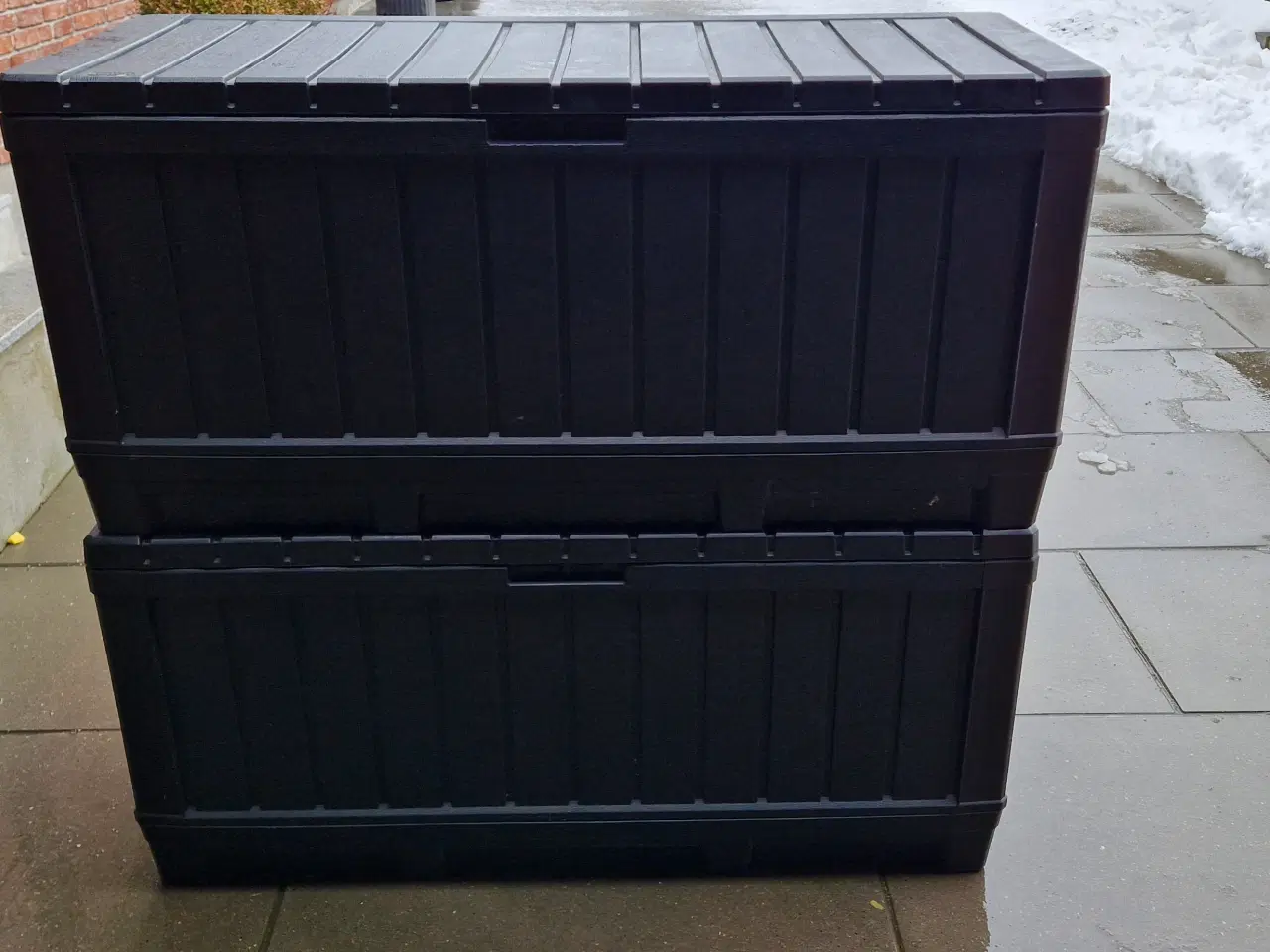 Billede 5 - 2 Hyndebokse med trælook 