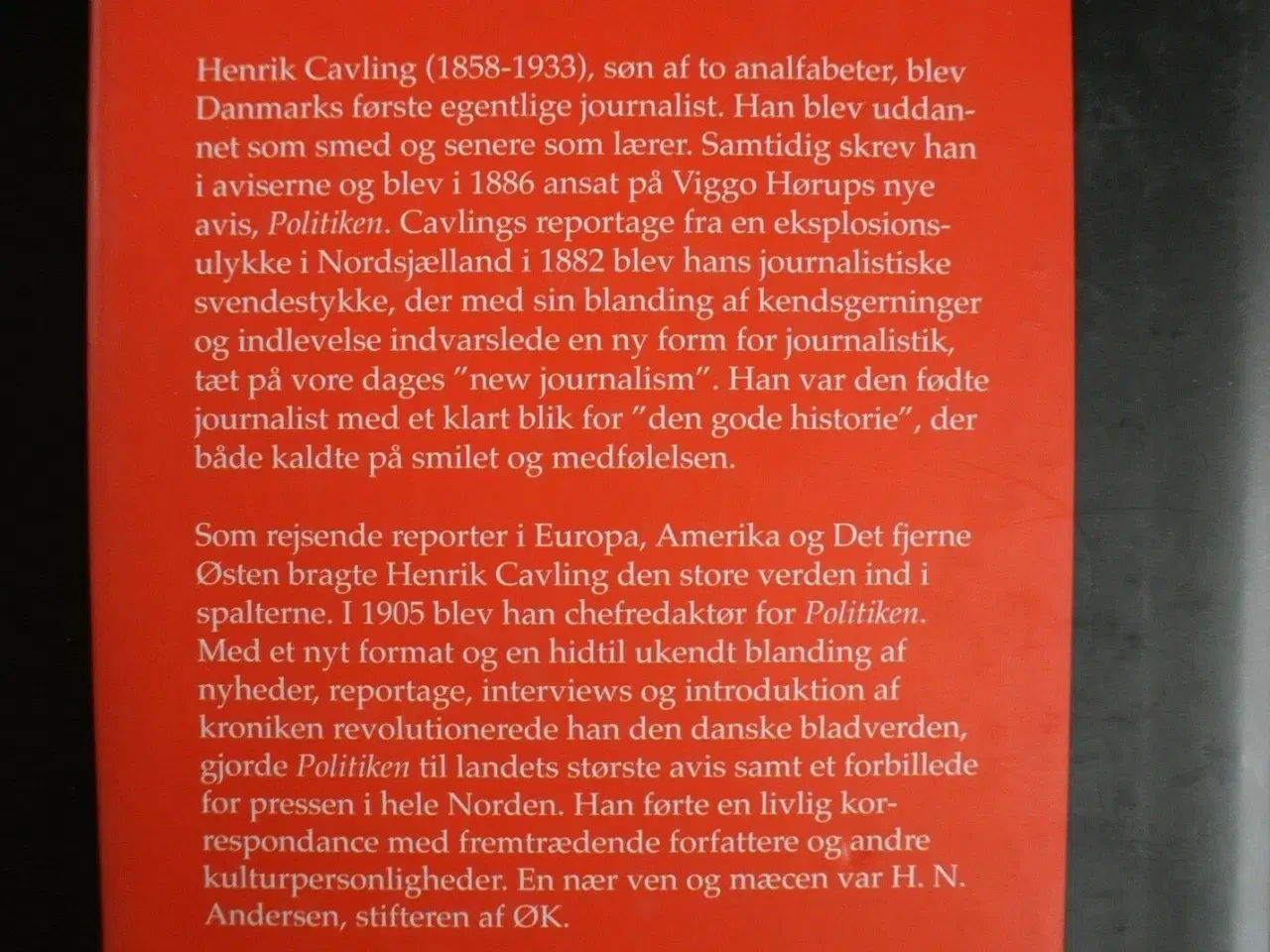 Billede 2 - journalisten. en biografi om henrik cavling, Af sv