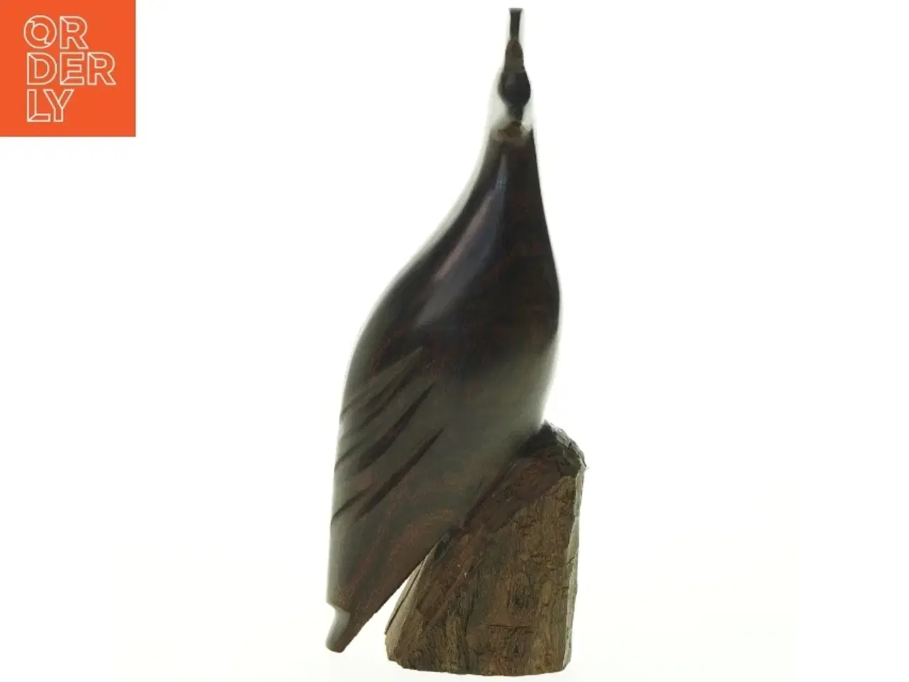 Billede 2 - Træskulptur af fugl (str. H 27 cm)