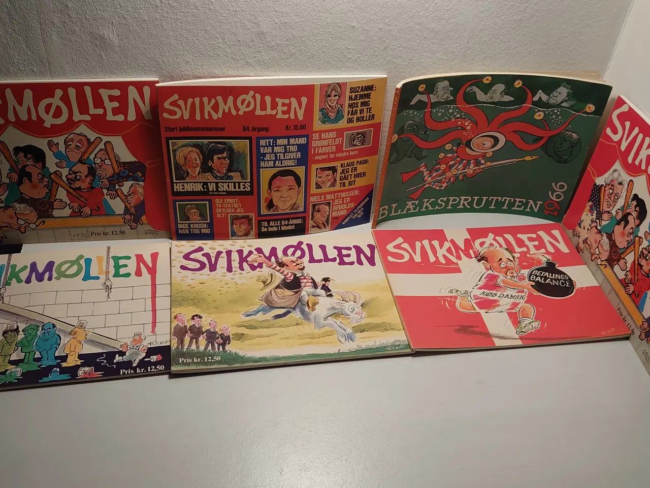 Billede 1 - 5 stk Svikmøllen og 1 stk blæksprutten. Kun samlet