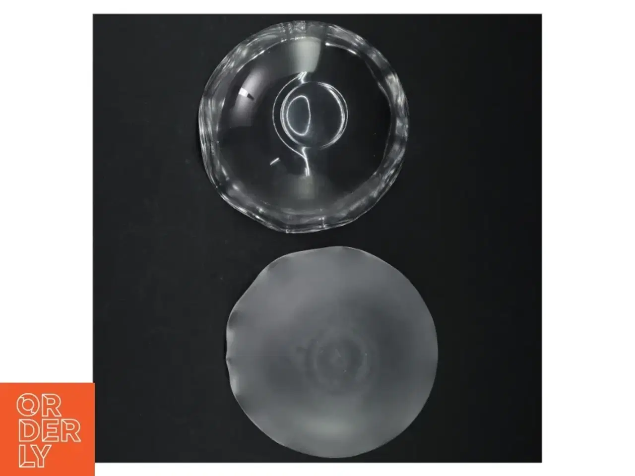 Billede 3 - Glas bonbonniere fra Holmegaard (str. Ø. 14 cm)