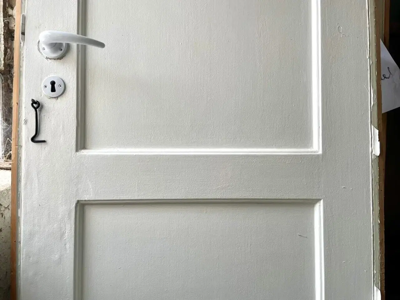 Billede 3 - Smal, original fyldningsdør m. karm