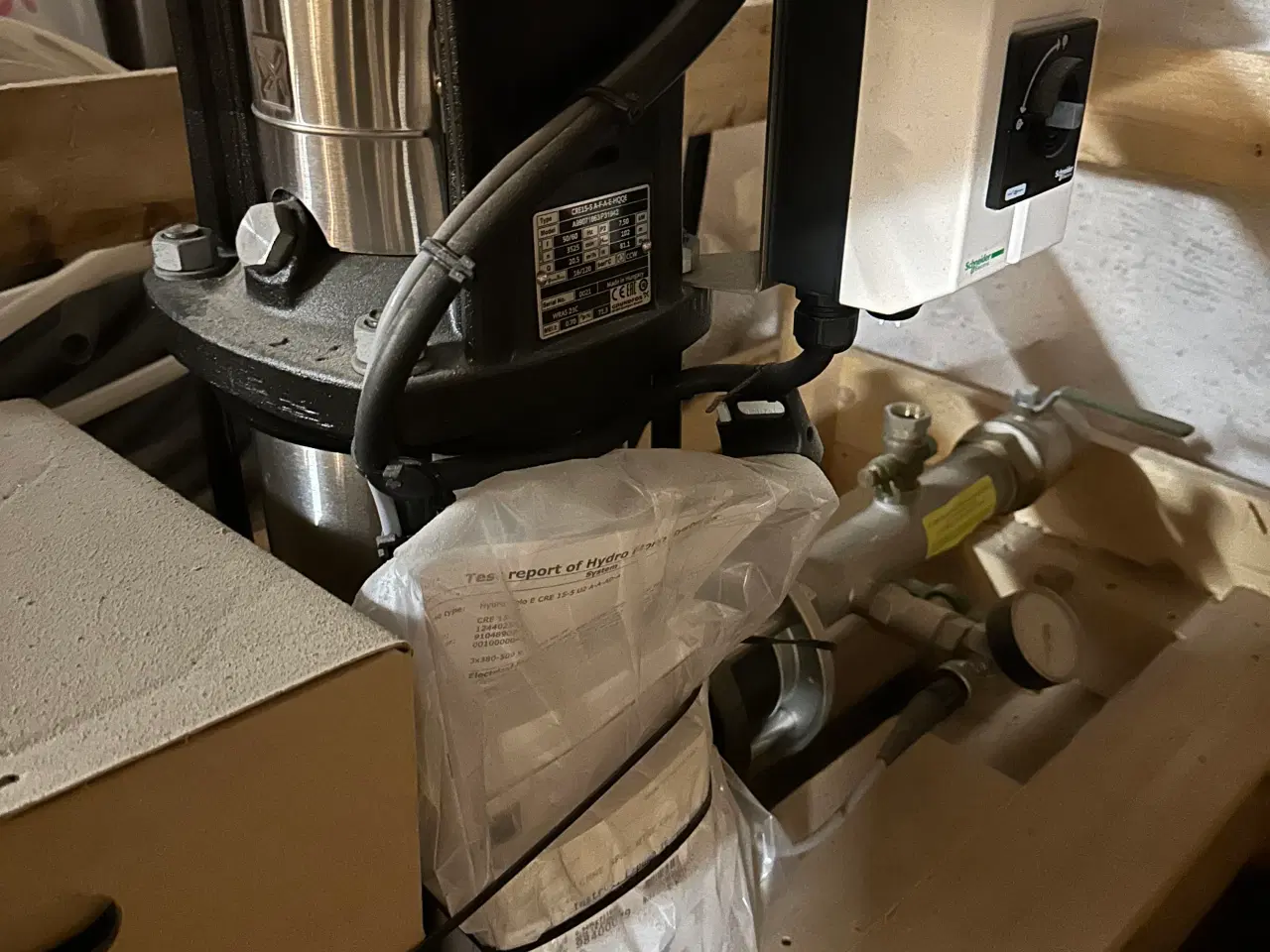 Billede 1 - Trykforøgningsanlæg