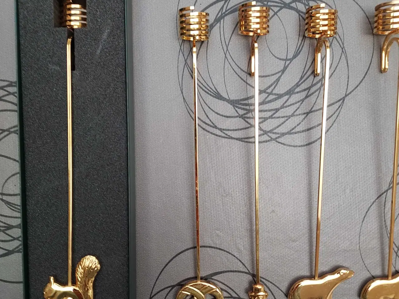 Billede 3 - Georg Jensen forgyldte lysholdere