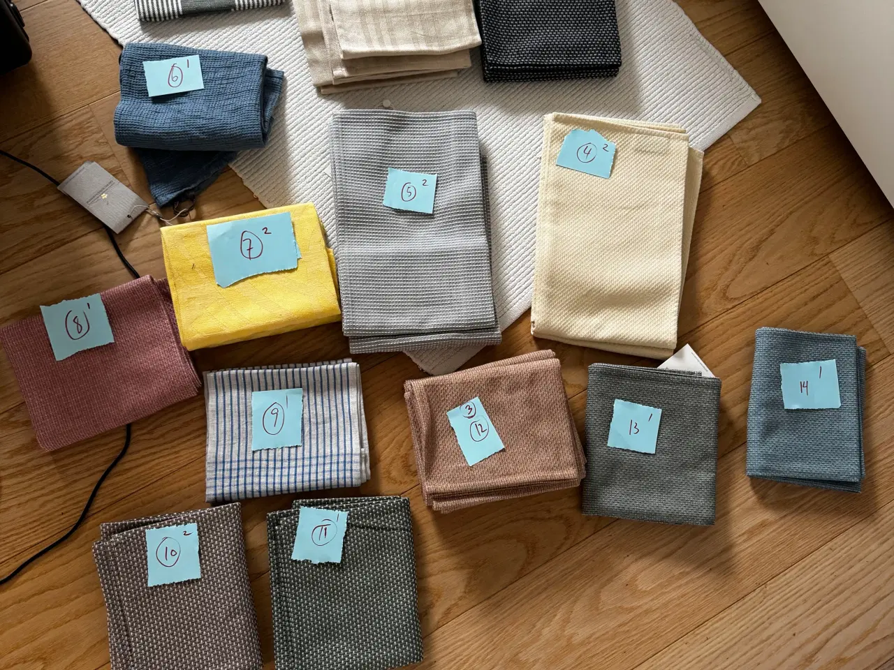 Billede 1 - Viskestykker, karklude, Georg Jensens, damask, jul