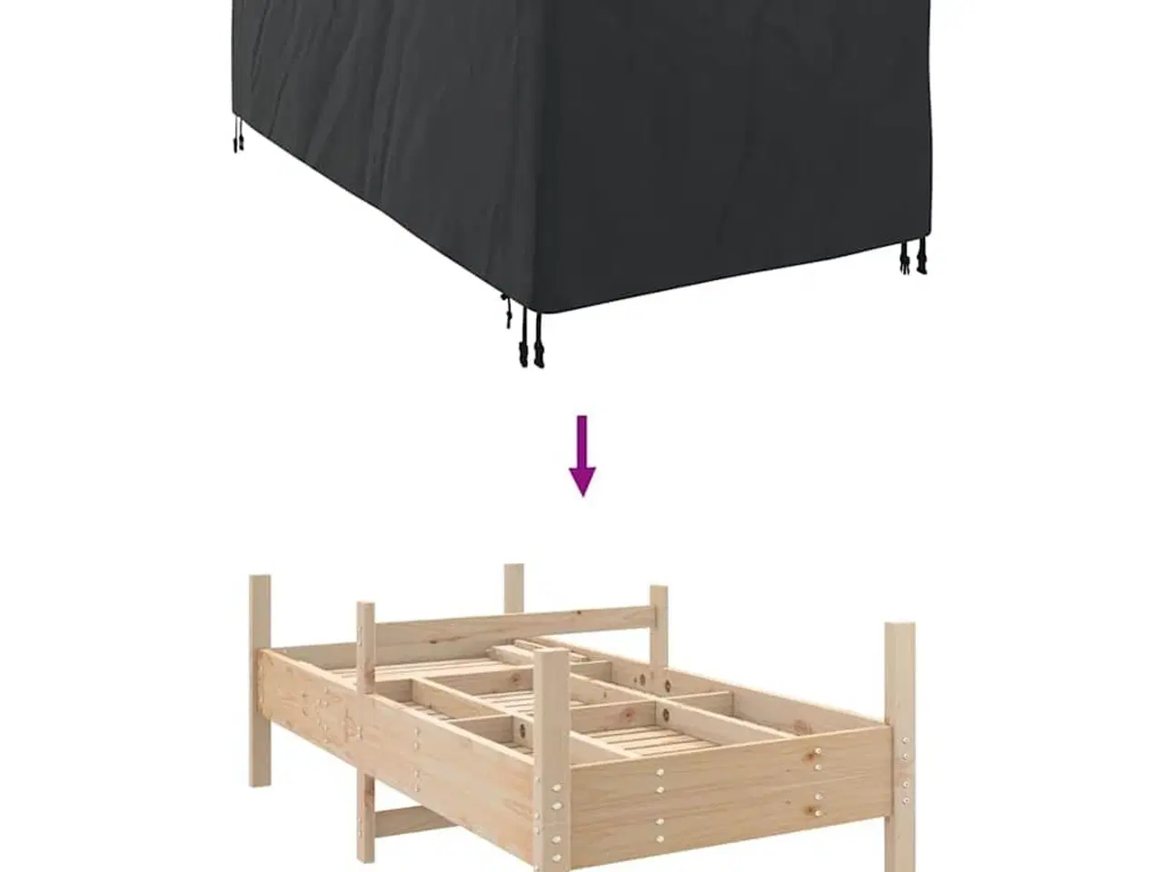 Billede 8 - Overtræk til havemøbler 205 x 100 x 70 cm 210D Oxford Stof