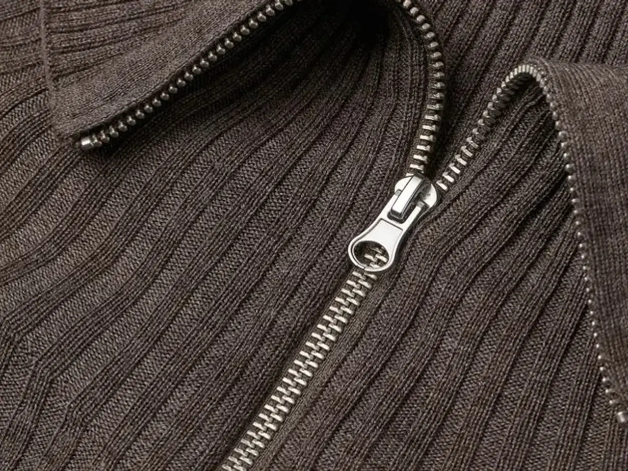 Billede 4 - Ribstrikket blå kjole fra H&M i ren merino uld
