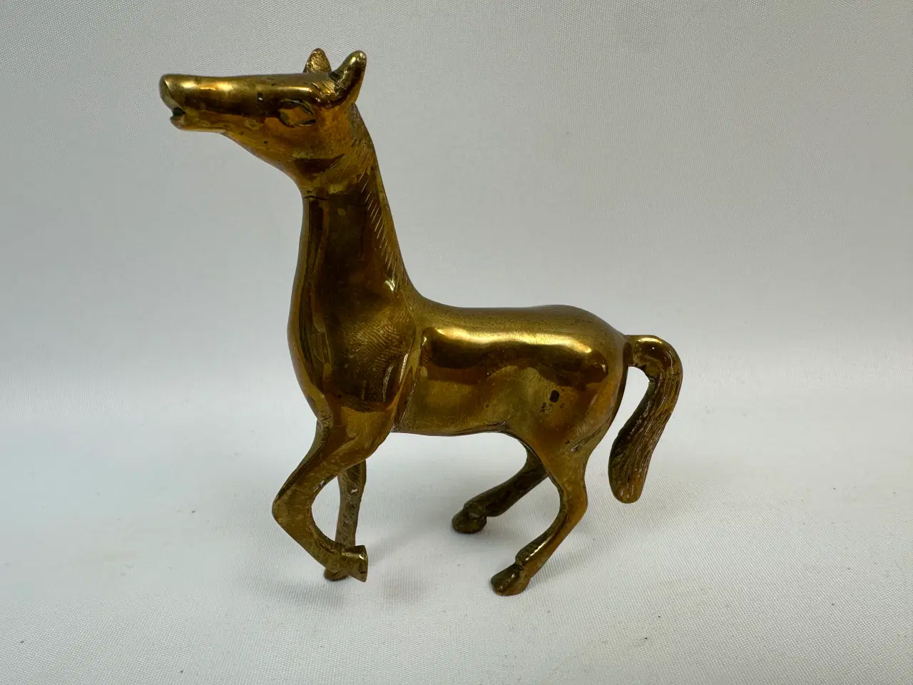 Billede 1 - Lille vintage messing hest