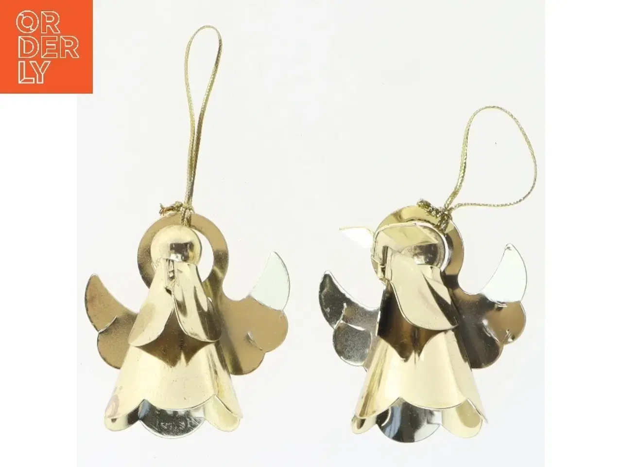 Billede 1 - Messing engle juledekorationer (str. 2 styk, 6 cm)